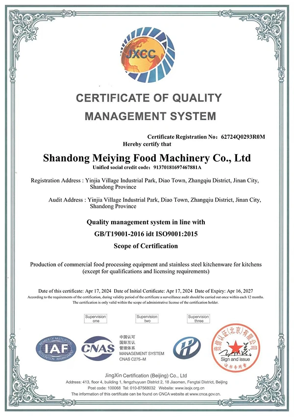 ISO 9001:2015 Quality Management System